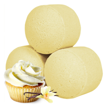 Minis boules de bain cupcake vanille